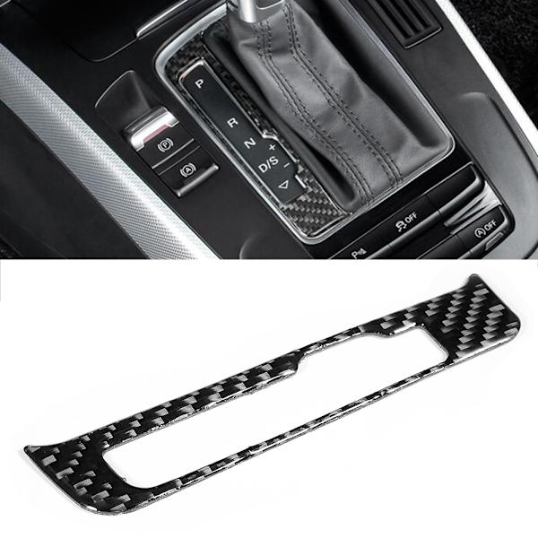 Kulfiber Gearshift Panel Dekorationssticker Kit Passer til Audi A4 B8 A5 Q5