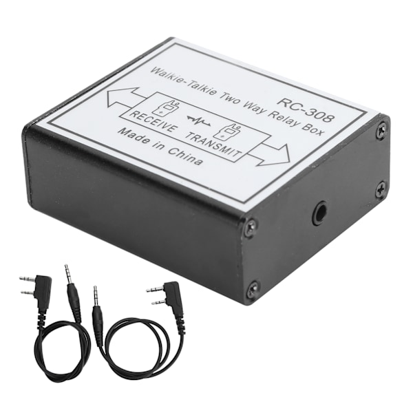 RC‑308 Tvåvägsradio Relä Intercom Reläbox UHF VHF K Port Handhållen Repeater Box