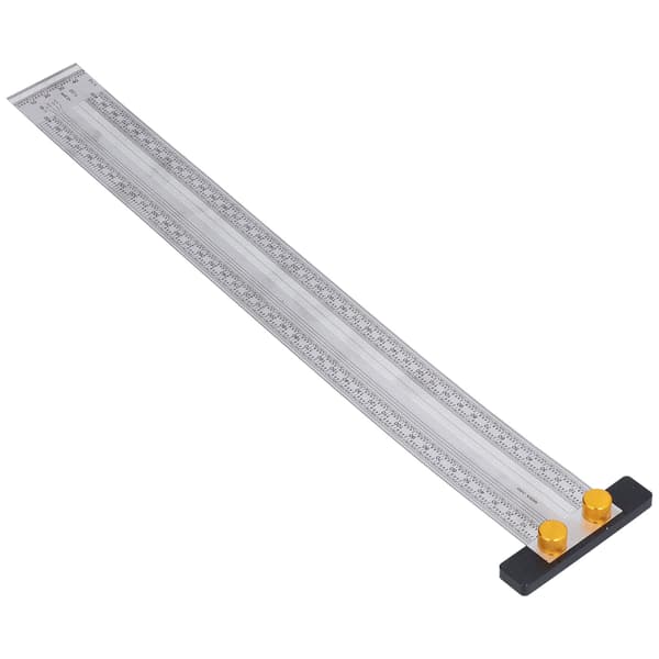 Marking Scale Exquisite Accurate Portable Convenient Robust Durable Multifunctional T-shaped Hole Ruler (400mm)