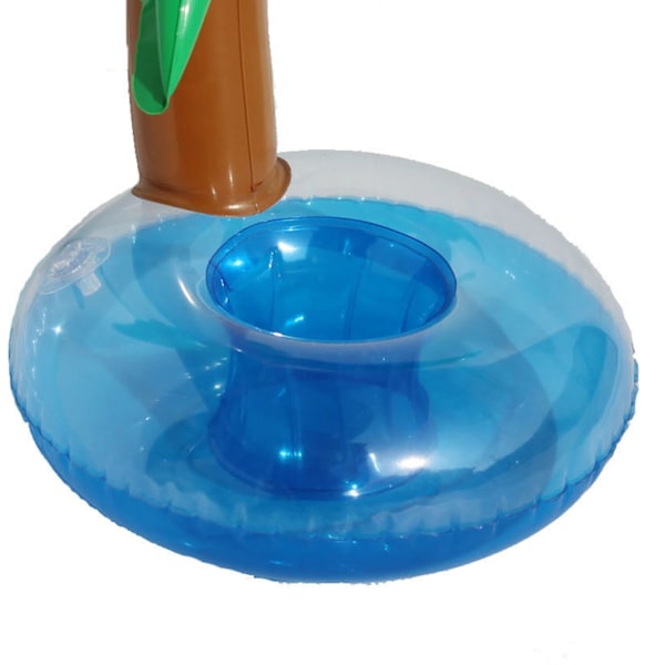Drink Float Coconut Tree Shape PVC Uppblåsbar flytande drickshållare för poolstrand