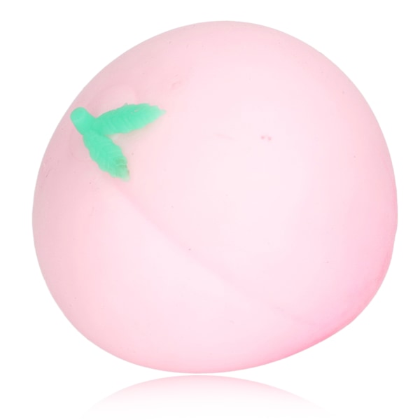 Peach Squeeze Ball Elastisk Lindra ångest Frukt Stressboll leksak för kvinnor Män Barn Rosa