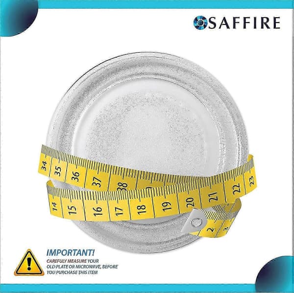 9,6 / 24,5 cm liten mikrobølgeovnsplate i glass - flat bunn