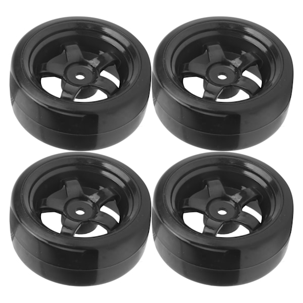 4 stk. 63mm RC gummi antiskrid dæk Driftdækskift Passer til WPL D12 1/10 RC bil