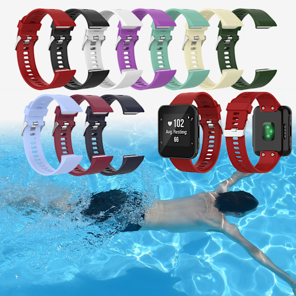 Silikon sportklockarmband för Garmin Forerunner35 Forerunner30 ForeAthlete 35J Forerunner35J