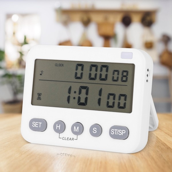Køkken Timer Kogetimer Sluk Vibration Alarm Ur Påmindelse Ur
