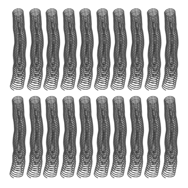 20 stk plastspiralbindespoler 32 mm diameter 48 tenner 4:1 stigning 280 ark Kapasitet bindespiraler for dokumenter