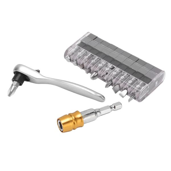 12 stk. Ratsjeknøgle Bits Sæt Mini Ratsjeknøgle Bits Kit til Bilreparation