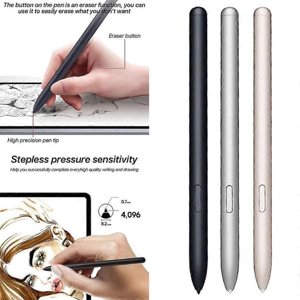 Tegnestift med 5 reservespisser for ReMarkable 2 EMR Silver