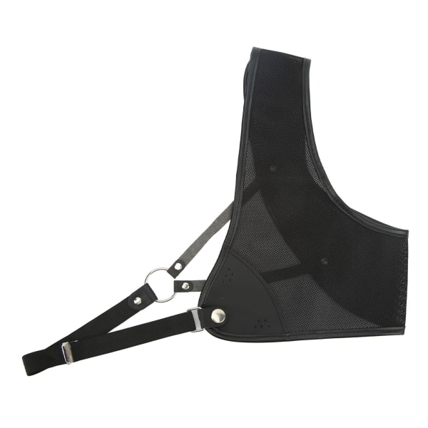Bueskyting Brystbeskytter Svart PET og kveg-skinn jakt brystbeskytter for skyting Recurve Bow S