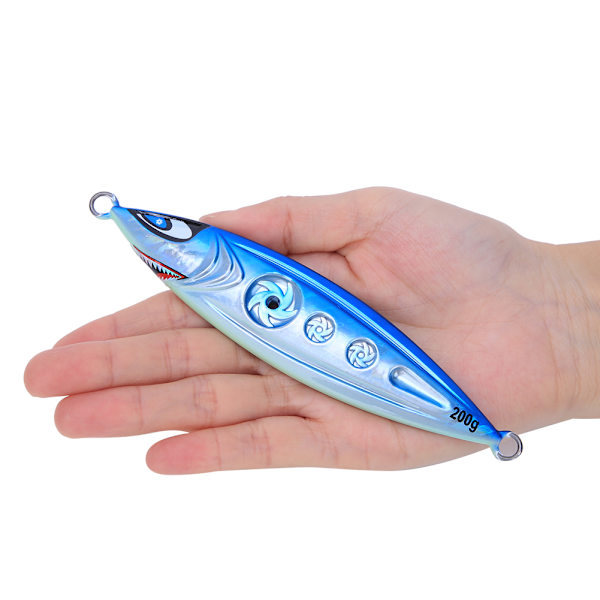 200g Jigging 3D Noctilucence Konstgjord Fiskebete Saltvatten Fiskeverktyg