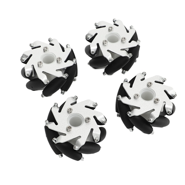 4 kpl 60 mm omnipyöriä, alumiiniseos, omnipyöräsetti, 2 vasenta, 2 oikeaa, 14159