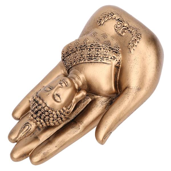 Hjemmets antikke harpiks Buddha-statue Ornament Kunst Håndverk Kontor Skrivebord Dekorasjon Tilbehør