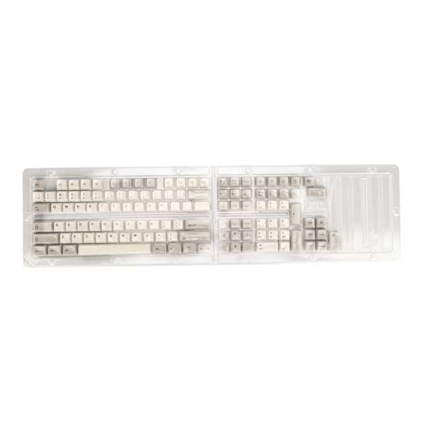Näppäimet Tangent Caps Retro Harmaa Valkoinen 122 näppäintä PBT-teema Keycap XDA Korkeus Sublimaatio DIY Keycaps mekaanista näppäimistöä varten