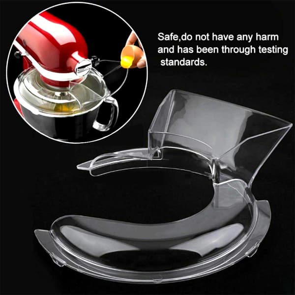 Mixer Splash Guard Transparent Plastic Stirring Lid for Kitchen Utensils