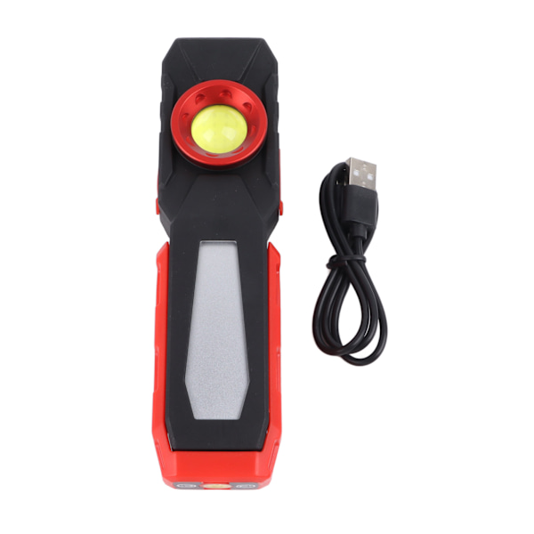 Laderbar arbeidslampe med magneter og sammenleggbare kroker Fleksibel 2000 mah LED-arbeidslampe for bilreparasjon