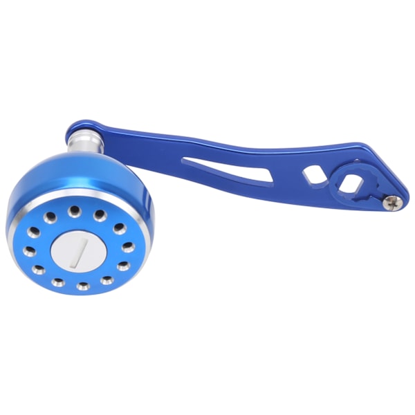 Fiskespinderegreb Håndtag Aluminium Legering Baitcasting Spinderegreb Rocker Arm Udskiftning 8x5mmB Type Blå