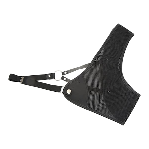 Bueskydnings Brystbeskytter Sort PET og Kødskind Jagt Brystbeskyttelse til Skydning Recurve Bow S