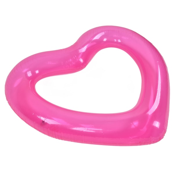 Hjerte Pool Float PVC-material Hudvennlig Lettvektsrosa Flytende Rør i Romantisk Stil for Sommeren