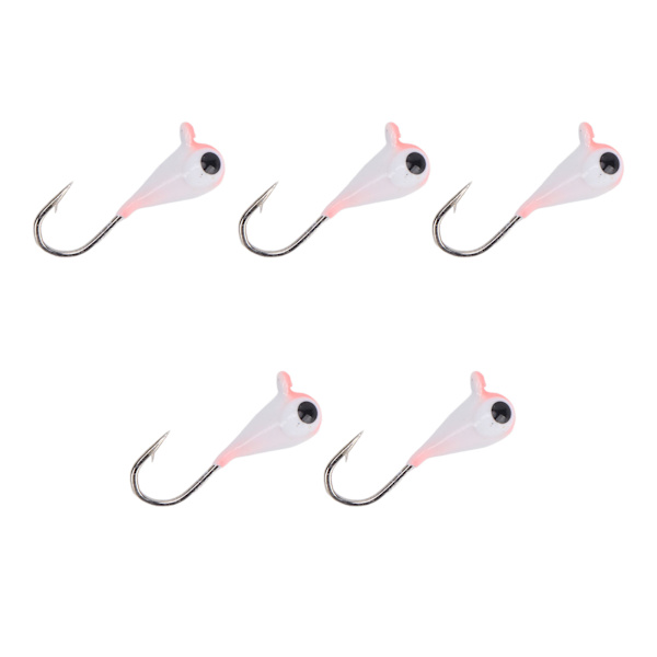 5 stk Vinterisfiske Jigs Kit Isfiskekroge Lås til Bas, Abborre, Crappie 3mm