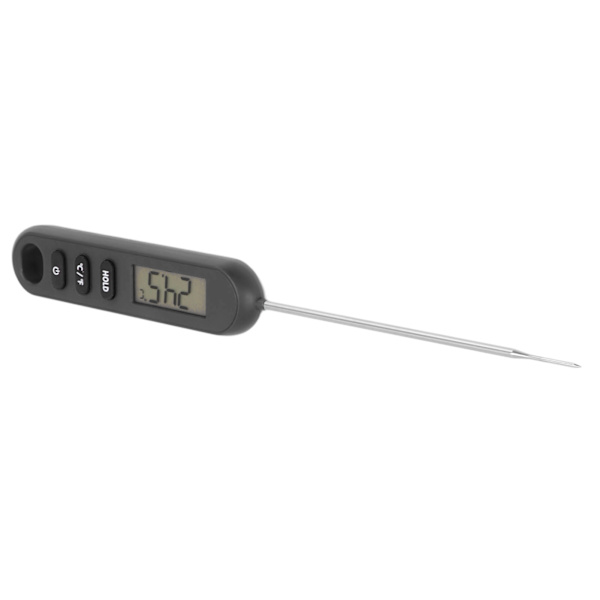 Kjøtttermometer Rask Lesing Digital Matlaging Kjøkken Grilltermometer med Lang Sonden Svart