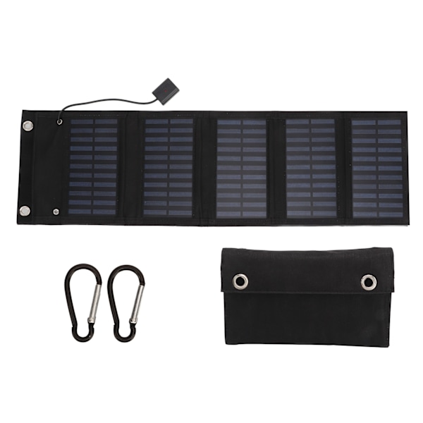 Solpanel Foldbar Taske Monokrystallinsk Silicium til Bærbare Computere Bilbatterier Vogne Busser Sender 5,5V 25W