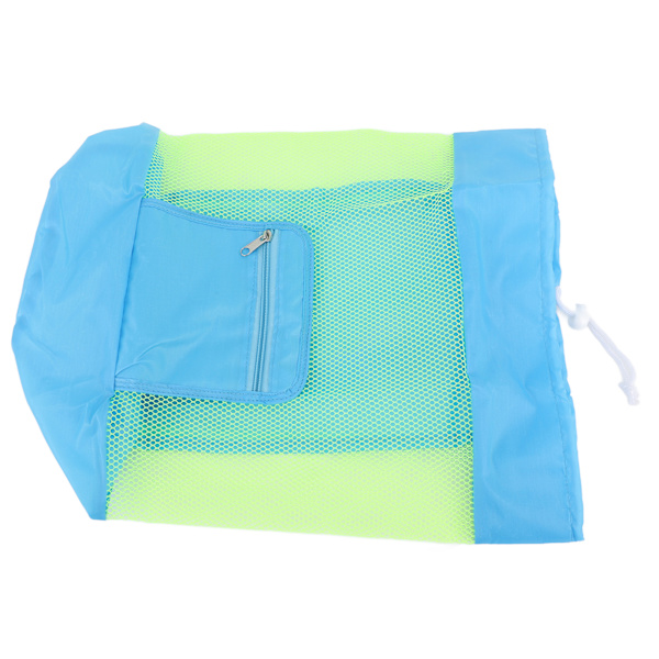 Stor Mesh Beach Toy Bag Stor Mesh Beach Bag för Barn Leksaker Kläder Handdukar Diverse 48x24cm
