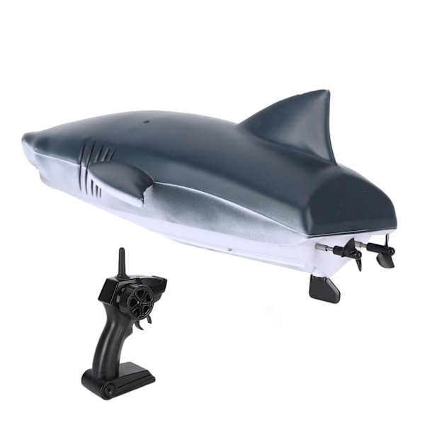 Fjärrkontroll Simulering Shark Boat Elektrisk vattenskoter Utomhuspool Leksak Racing Båtskepp