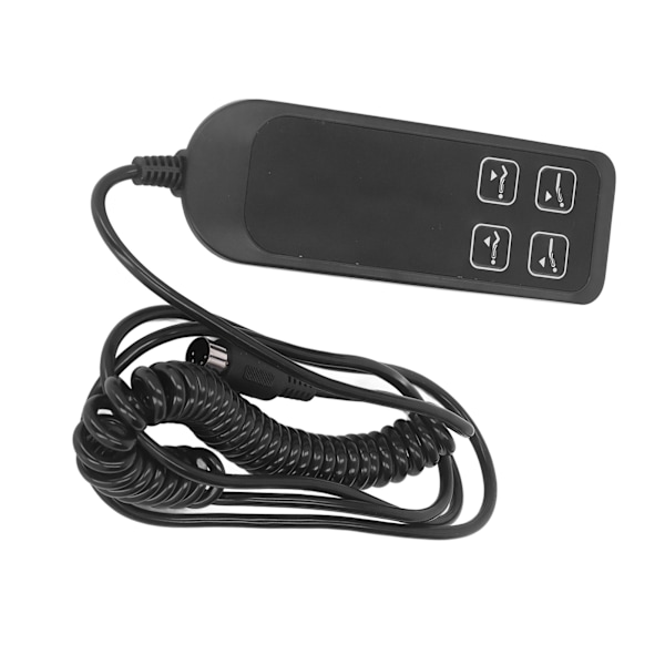 Svart Electric Power Recliner Switch Enkel användning Elektrisk soffkontroll 4-knappar 5-stift för hemmakontor