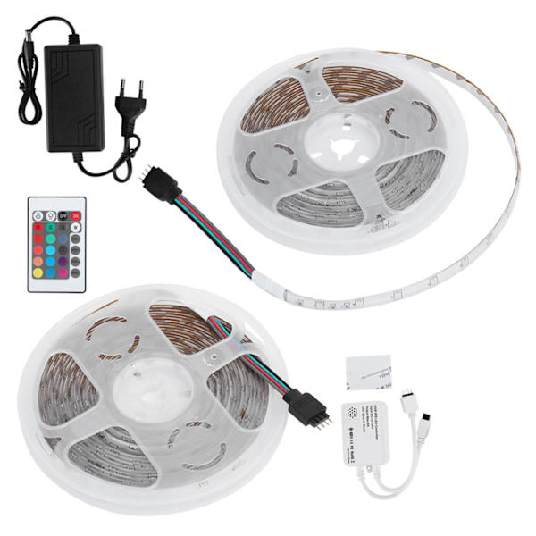 WIFI Intelligent Styring LED Strip Lys RGB Strimler Vanntette 2835 Chip Lampe Bånd for Soverom EU 100‑240V