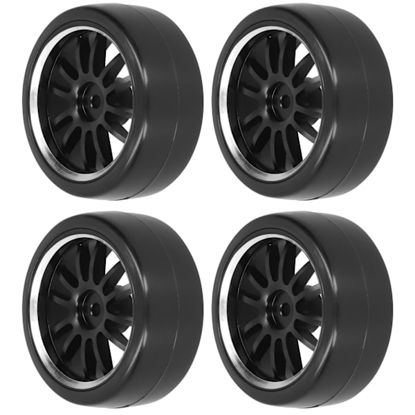 4 st Driftdäck i Aluminiumlegering RC Biltillbehör Passar för WPL D12 1/10 RC Lastbil 63MM