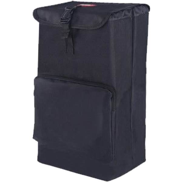 Pyörivä vaunun ostoskassi Suuri kapasiteetti vedenpitävä taitettava kannettava käsilaukku Malli: musta