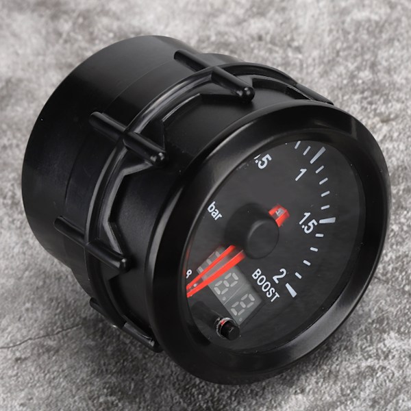 2-tums Turbotryckförstärkningsmätare för bil 2Bar 12V Färgdisplay Universal Modifierade delar