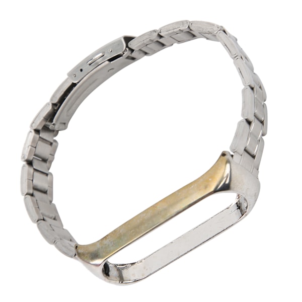 Erstatningsrem for Xiaomi Mi Band 6 SmartWatch Bands Metall Erstatningsbånd Armbånd Hvit