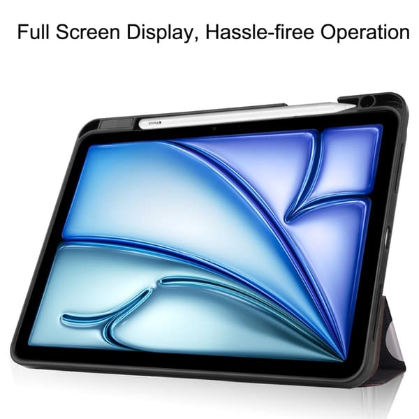Til Kompatibel med iPad Air 11 (2024) Slim fit tri-fold deksel Pennfack - Don't Touch multifärg multicolor