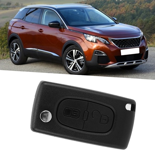 2-knapps fjärrnyckelfodral Skalskydd Passar för PEUGEOT 2008 3008 5008