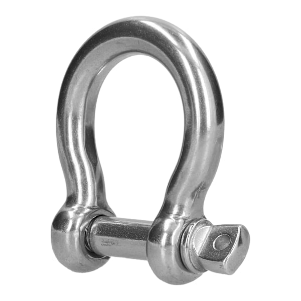 Skruvestift Ankere Shackle Bågform 304 Rustfritt Stål Kjede Wire Rope Tilkobling Løfteverktøy 10 stk M6