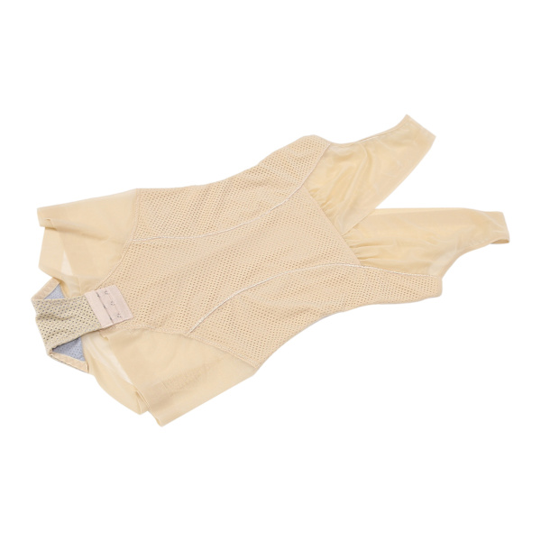 Slimming Body Shapewear Postpartum Rumplyftande Magkontroll Midjeträning Bodysuit (hudfärg)XL