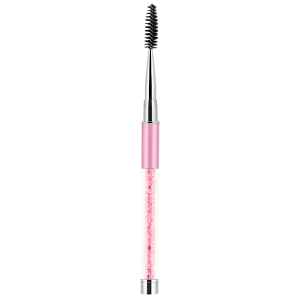 Eyelash Eyebrow Brush Mascara Wands Applicator Spooler Eyelash Extension Eyebrow Comb Pink