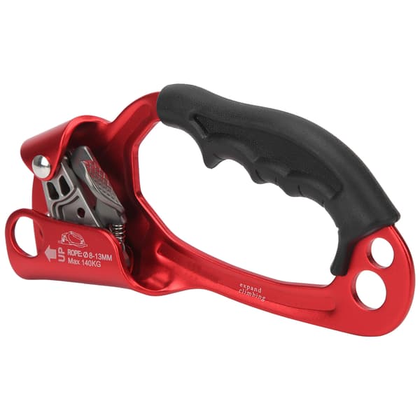 Klättring Ascender Rock Rappelling Höger Riser Arborist Gear Rope Clamp for Aloft Work Engineering CavingRed