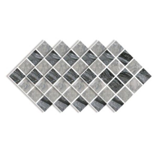 30 kpl mosaiikkitapetit PVC 3D vedenkestävä öljynkestävä itseliimautuva seinätarra keittiötasolle vaaleanharmaa ruudullinen