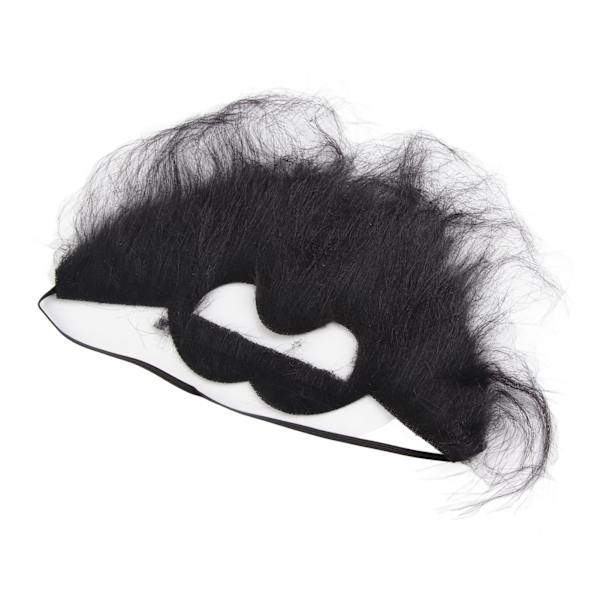 Män falska skägg Svart rolig lång mustasch skägg kostym för fest jul Halloween