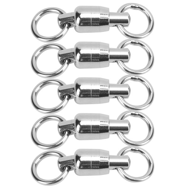 5 ST toveis lager i rustfritt stål 8-formet ringkobling fisketilbehør(5#)