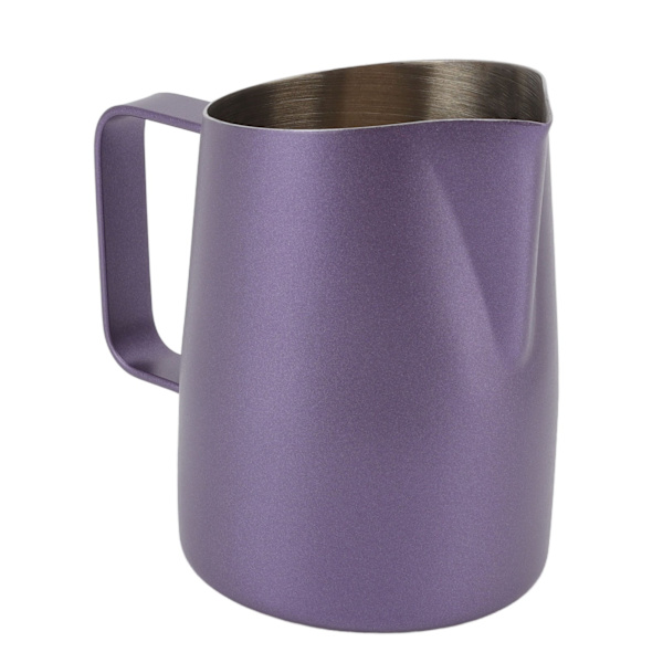 Maitovaahdotin Kupi Ruostumaton Teräs Leikkaava Suu Ammattimainen Maitovaahdotin Kannu Kahvikannu Kahvilaan Violetti 450ML