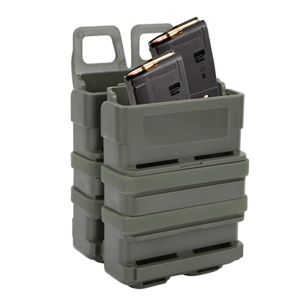 Portabel Mag Fast Attach Pouch Molle System Modul Dobbelt Ammo Holder Bærer Army Green