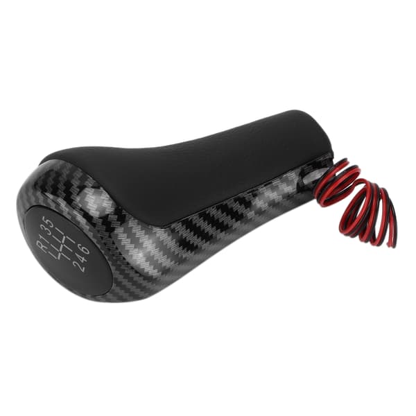 Bil 6-trinns girspak Karbonfiber-stil med lysendring for 1-serie E81 E82 E87 E88 F20