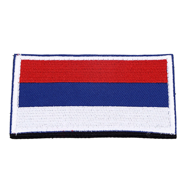 European Country Flags Patch World National Krok och Loop Badge Broderad Patch Accessoar Ryssland