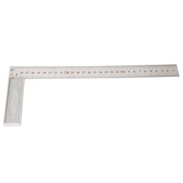 30 cm Rett vinkellinjal i aluminiumlegering (Standard)