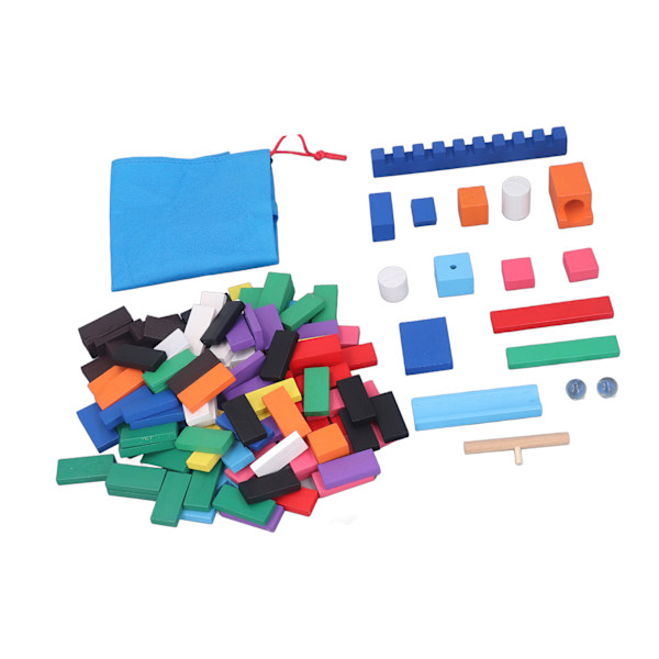 120 stk Domino byggeklosser Fargerike glatt overflate Bulk Domino Racing plater Spill Leke for barn Domino byggeklosser