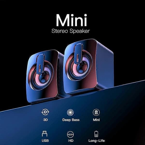 Computerlyd Skrivebord Husholdningssubwoofer Bluetooth Lille højttaler