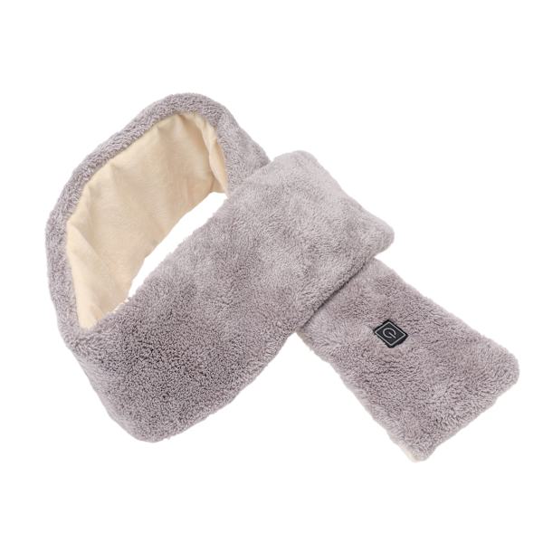 USB Elvärme Scarf 3 Gears Temperaturjustering Smart Termouppvärmd Scarf Grå